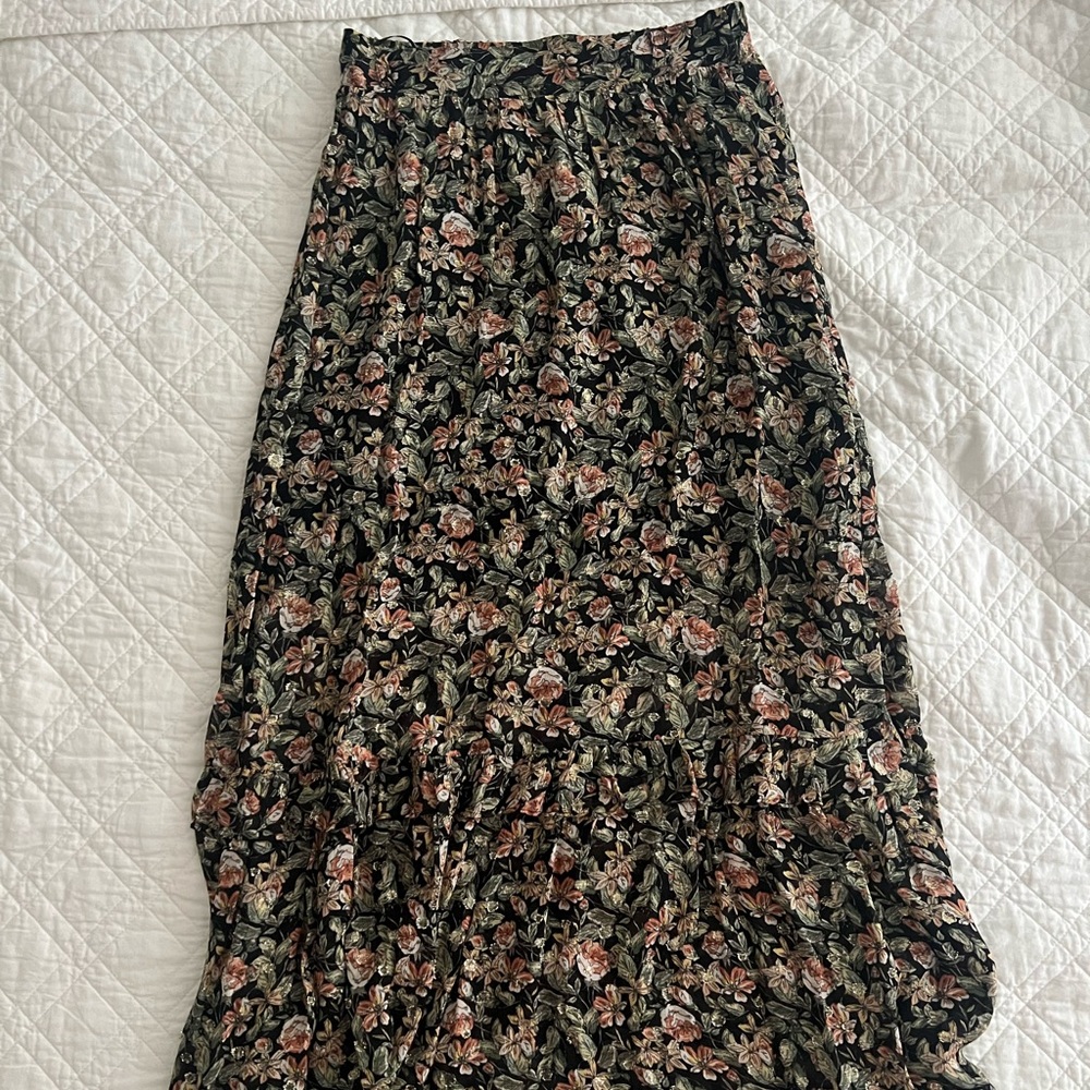 Zara Floral Maxi Skirt